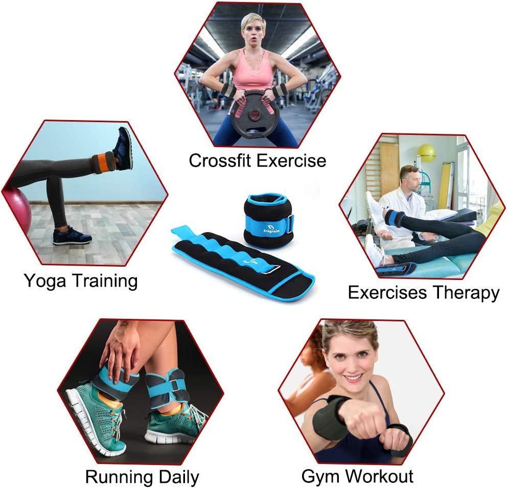 Versatile Ankle Weights for Everyone - Adjustable 8Lbs Pair for Enhanced Strength Training and Fitness - Journey Must Haves