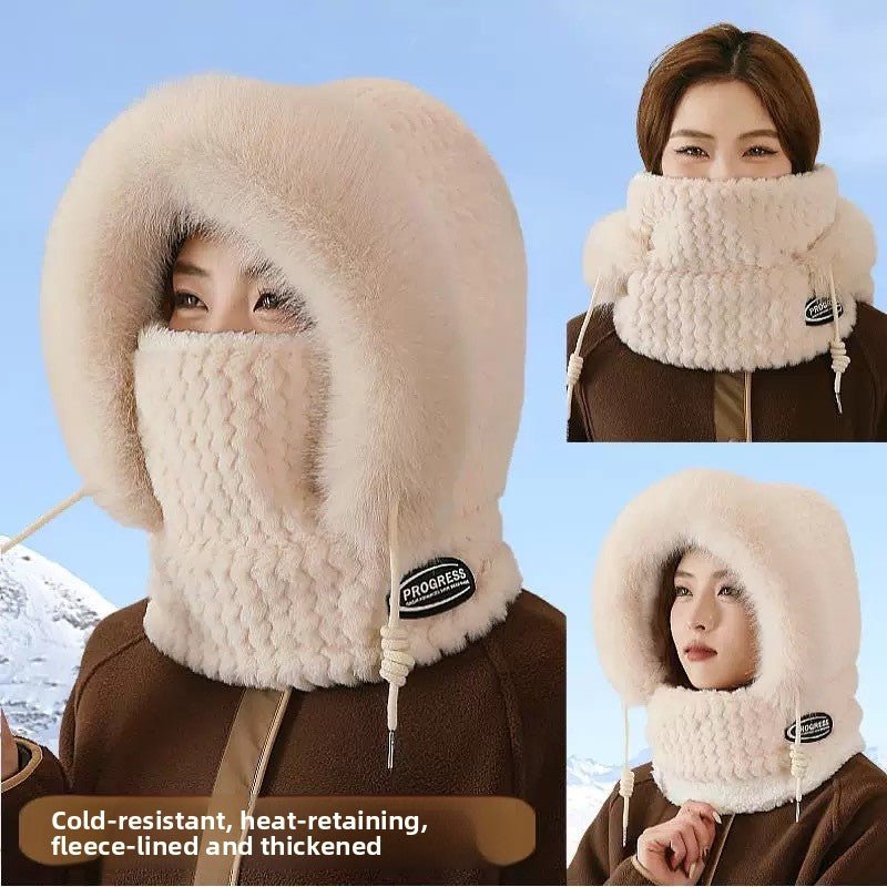 Windproof Winter Hat with Scarf and Mask for Women - Journey Must Haves