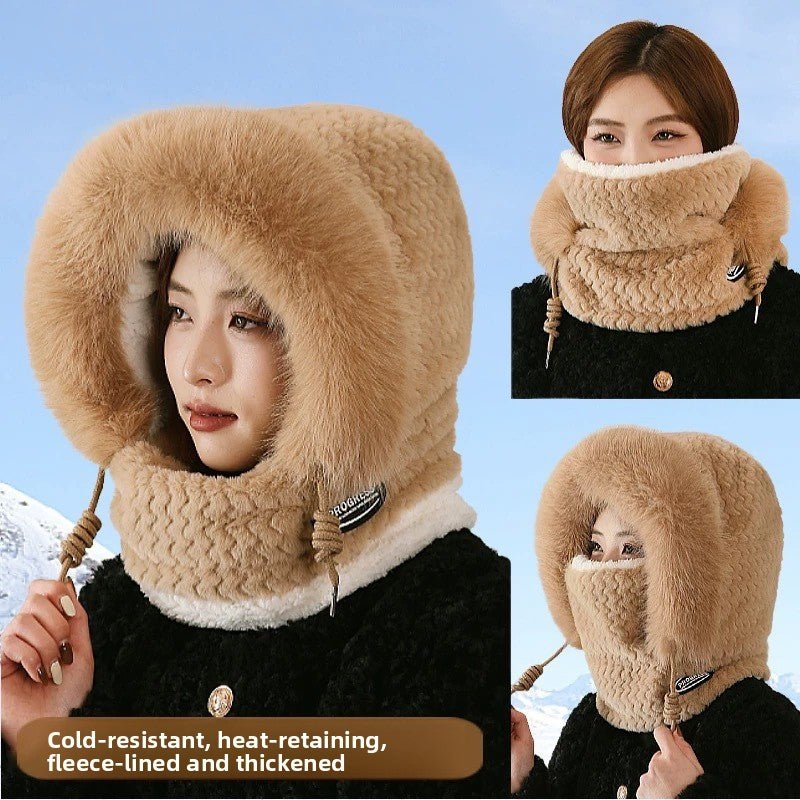 Windproof Winter Hat with Scarf and Mask for Women - Journey Must Haves
