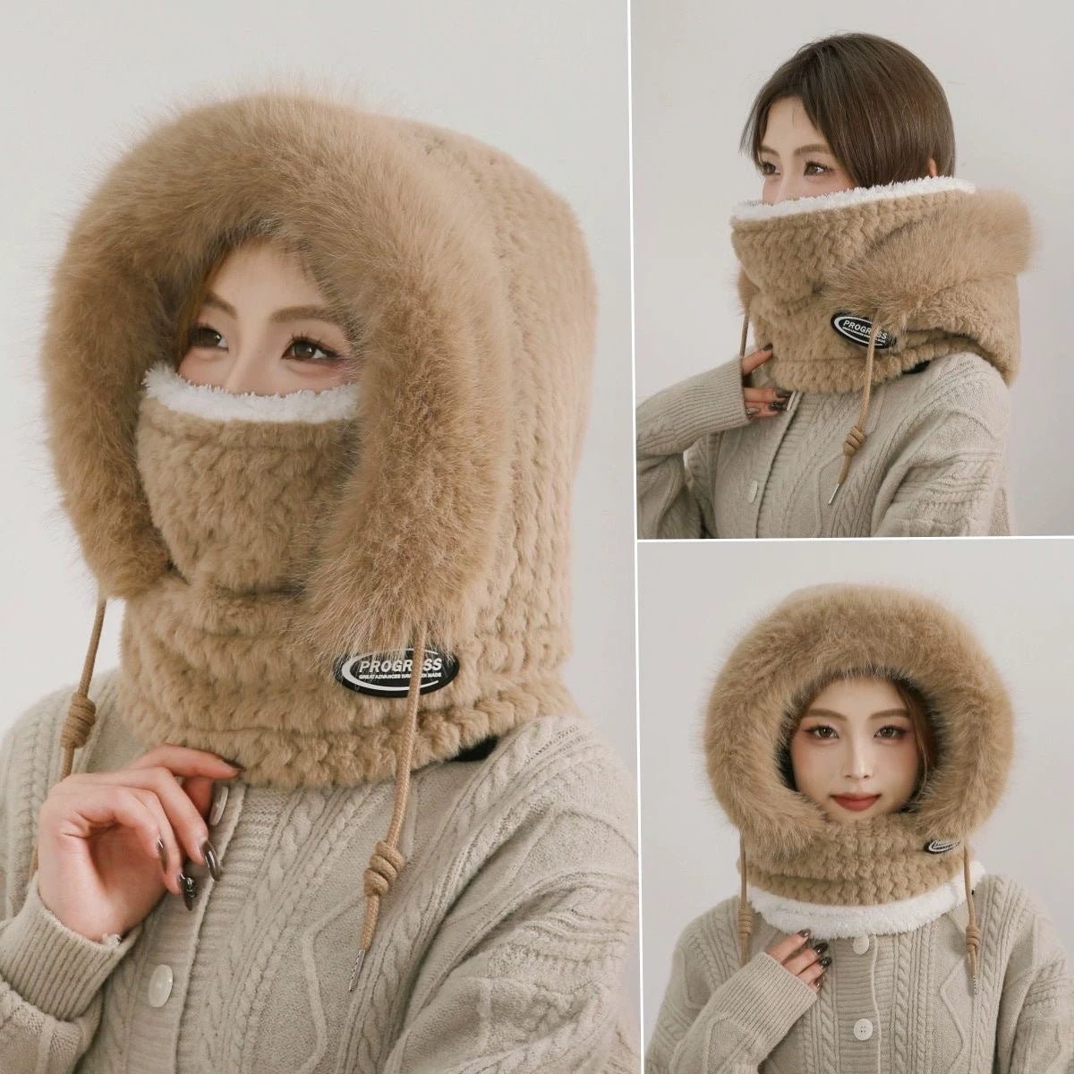 Windproof Winter Hat with Scarf and Mask for Women - Journey Must Haves