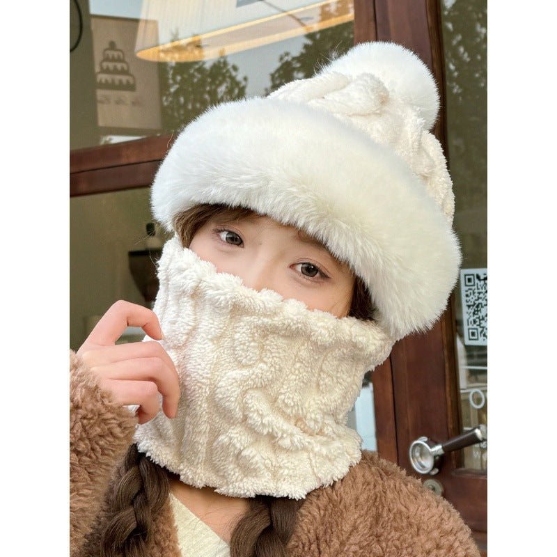Windproof Winter Hat with Scarf and Mask for Women - Journey Must Haves