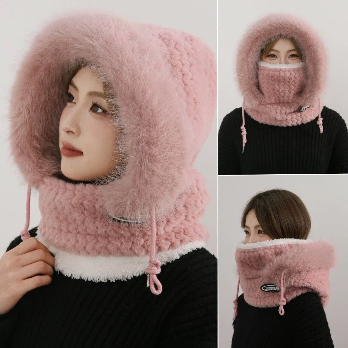 Windproof Winter Hat with Scarf and Mask for Women - Journey Must Haves