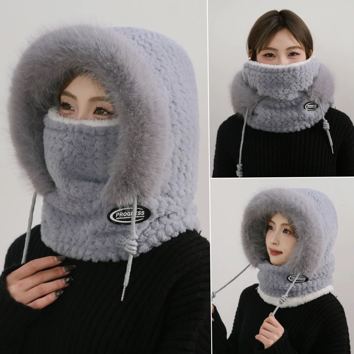 Windproof Winter Hat with Scarf and Mask for Women - Journey Must Haves