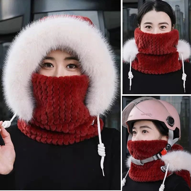 Windproof Winter Hat with Scarf and Mask for Women - Journey Must Haves