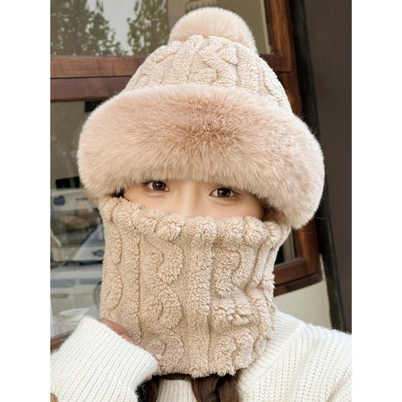 Windproof Winter Hat with Scarf and Mask for Women - Journey Must Haves