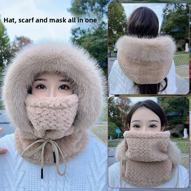 Windproof Winter Hat with Scarf and Mask for Women - Journey Must Haves