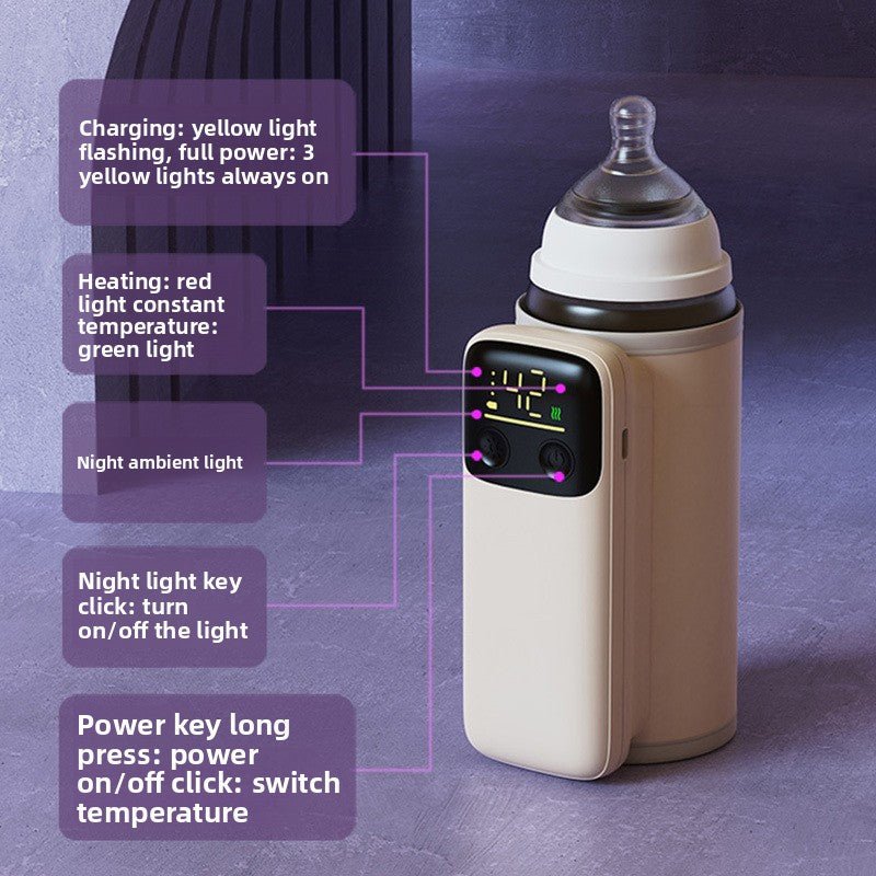 Wireless heating milk bottle insulation cover - Journey Must Haves