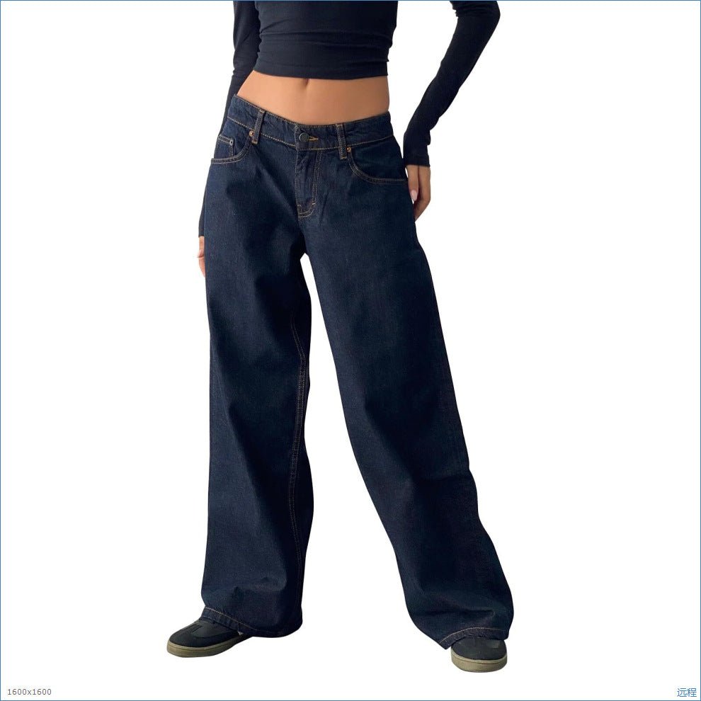 Womens High Waist Straight Leg Denim Jeans - Journey Must Haves