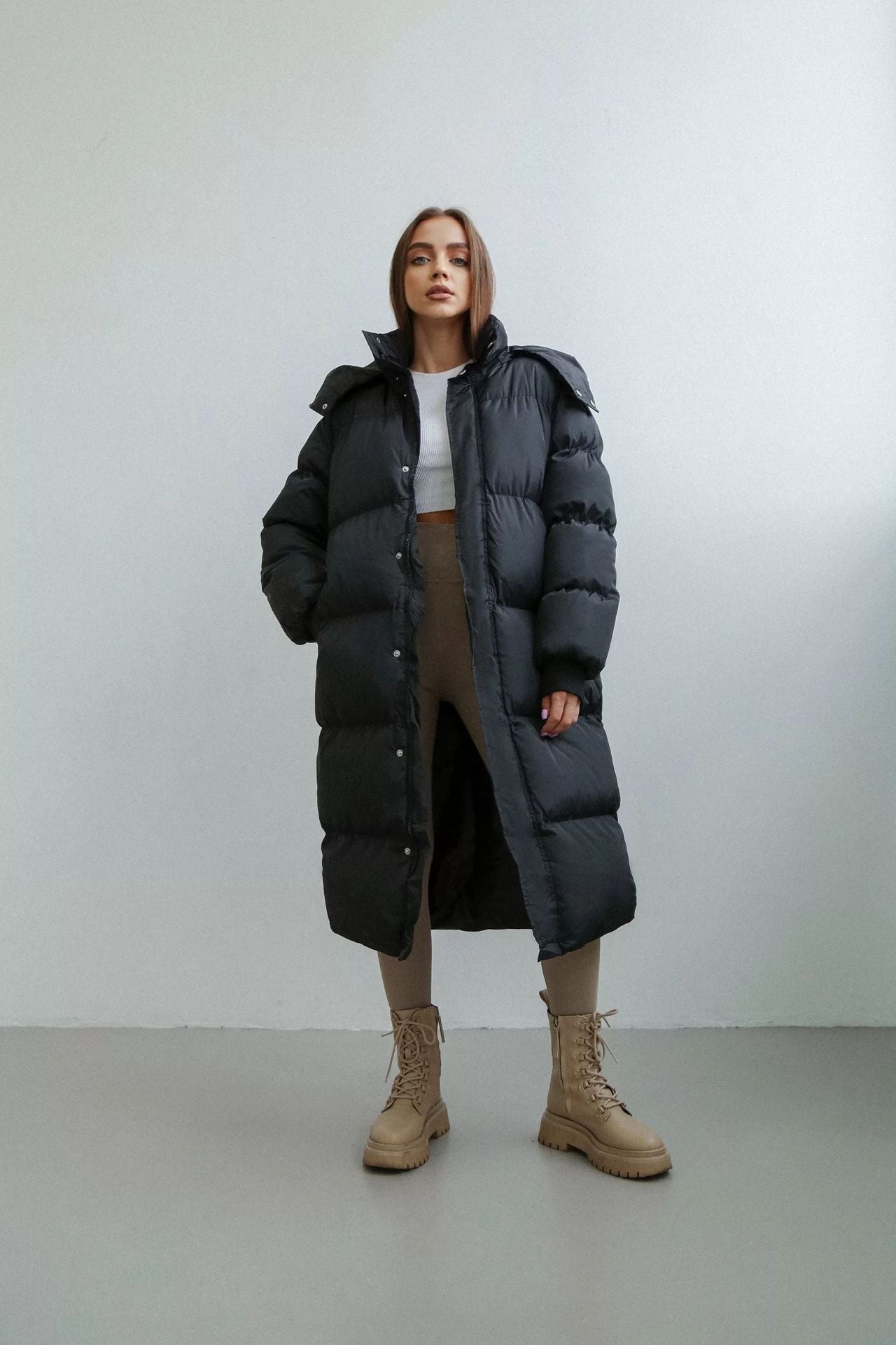 Women's Hooded Long Sleeve Cotton Padded Vest - Journey Must Haves