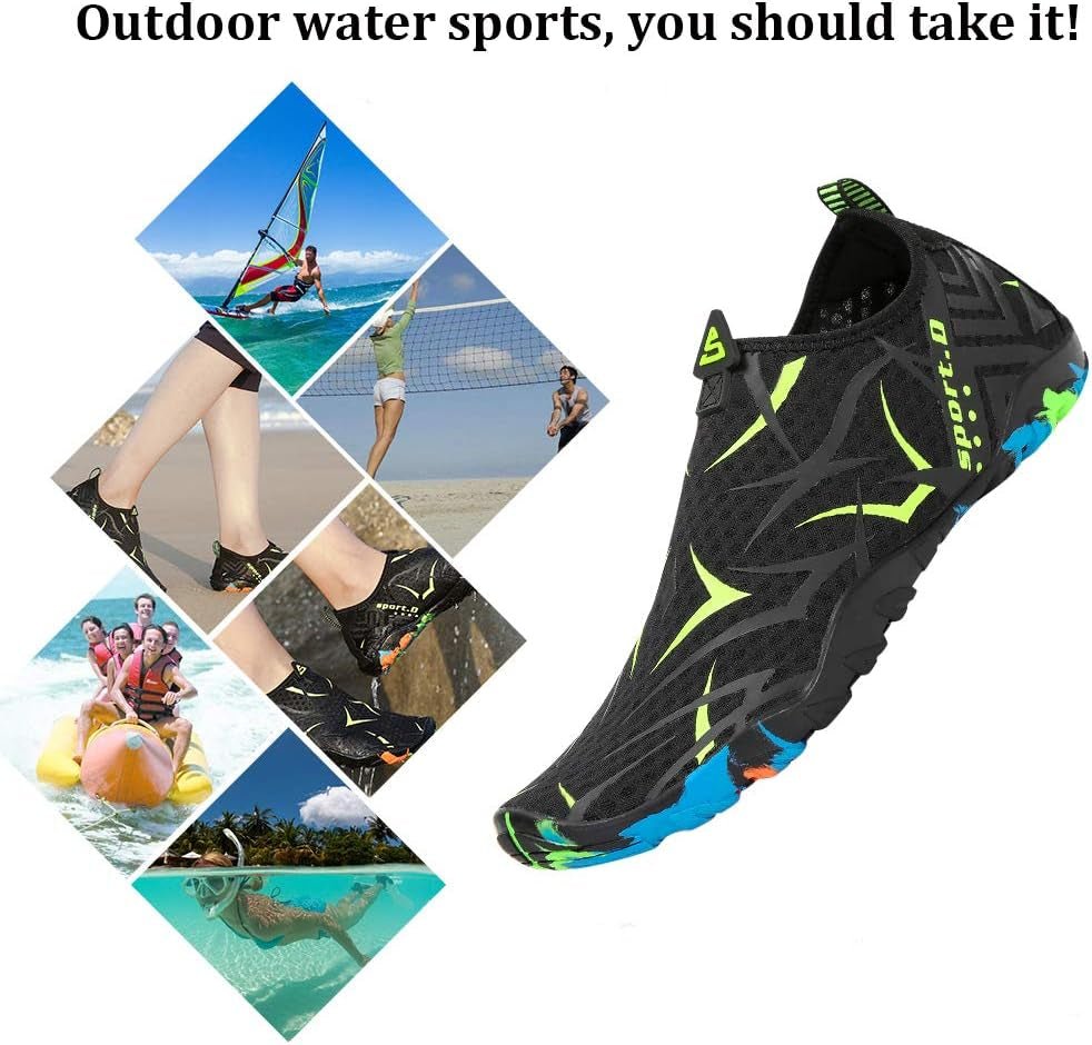 Womens Mens Water Shoes Barefoot Aqua Shoes Quick Dry Beach Swim Shoe for Diving Kayaking Surfing Water Sports - Journey Must Haves